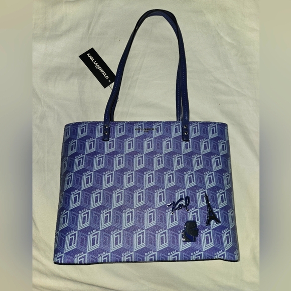 Karl Lagerfeld Handbags - Karl Lagerfeld Purple Tote Bag with Sophisticated Design